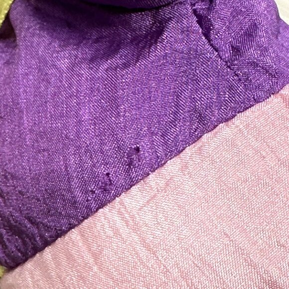 Wang's International Nylon Bunny Rabbit Plush Pink Overalls Purple Shirt 5 Inch - Picture 13 of 14